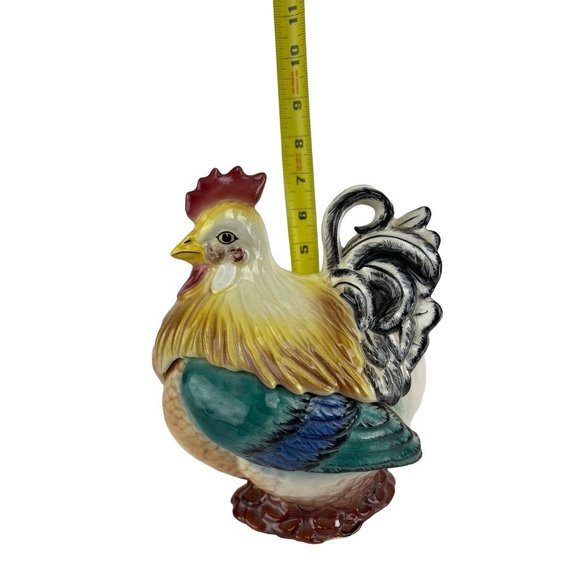BDK Made in USA 238 Lidded Chicken Ceramic Mid Century Whimsical American Cerami - Picture 11 of 12